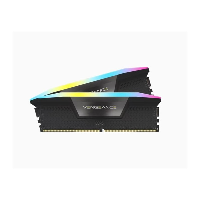 Mémoire RAM - CORSAIR - Vengeance RGB DDR5 - 32GB 2x16GB DIMM - 6000 MHz