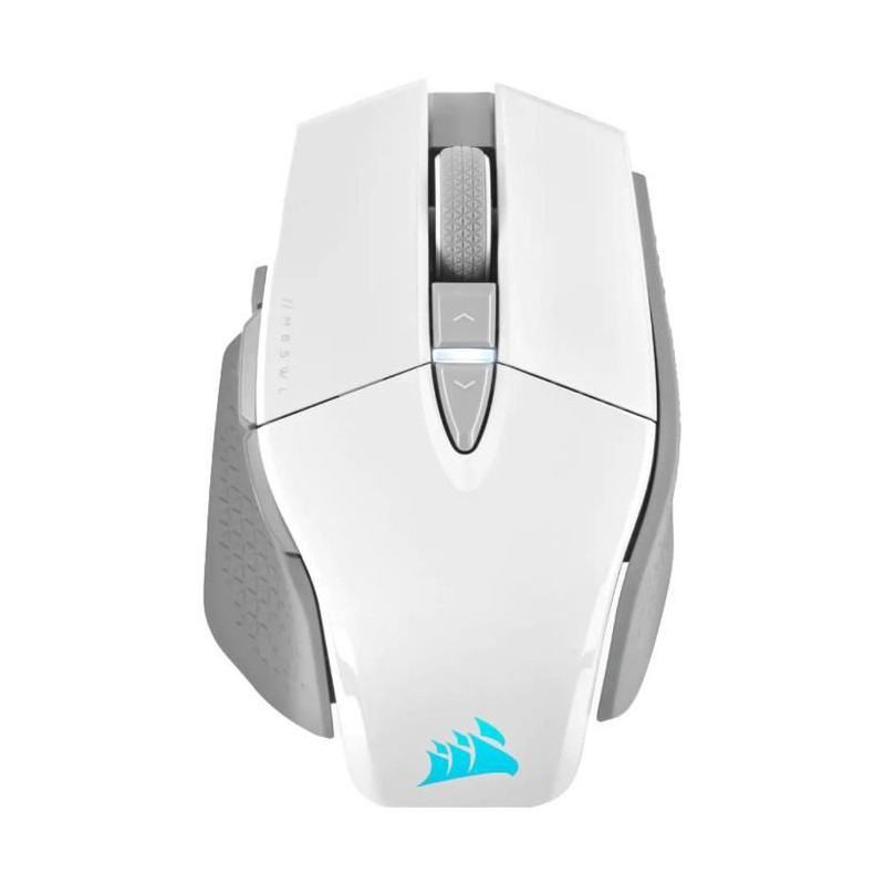 Image secondaire de Souris Gaming - Sans fil - CORSAIR - M65 RGB Ultra Wireless - Blanc - (CH-9319511-EU2)