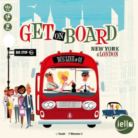 GET ON BOARD : LONDON & NEW YORK - Jeu de société - Des 8 ans - IELLO - 37,99 €