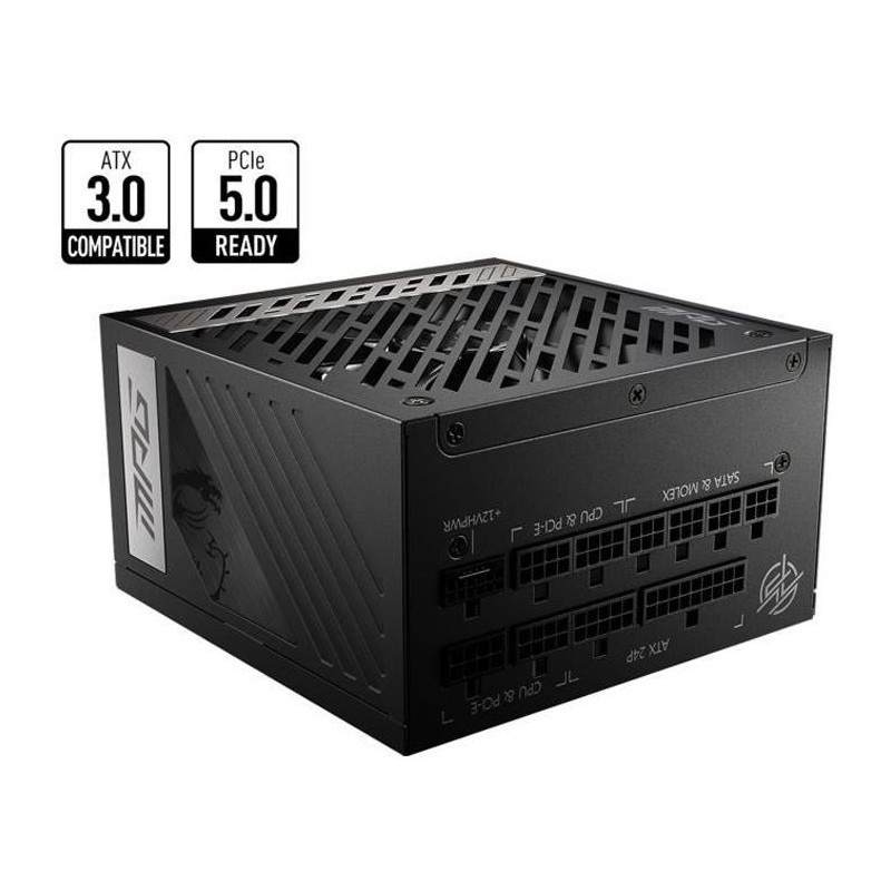 MSI MPG A1000G PCIE5 unité d'alimentation d'énergie 1000 W 20+4 pin ATX ATX Noir