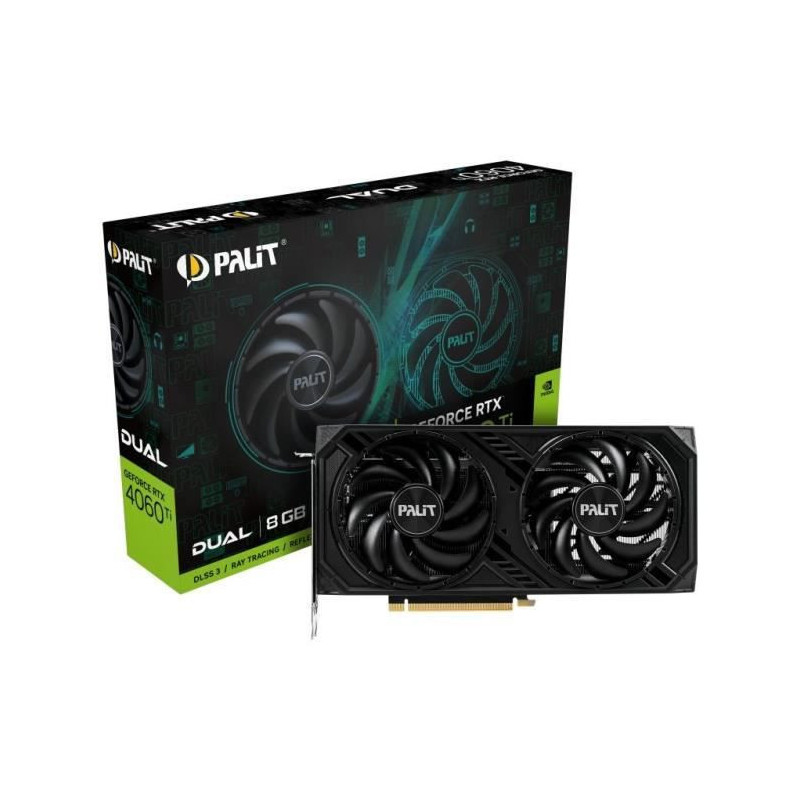 Carte Graphique Palit NE6406T019P1-1060D GeForce RTX 4060 Ti GDDR6