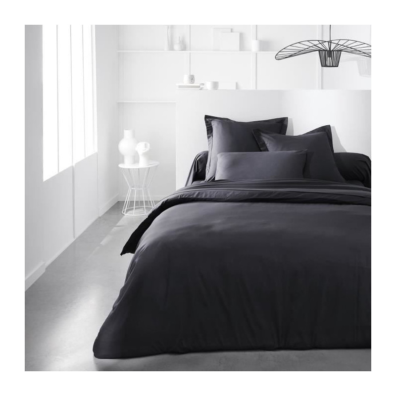 Image secondaire de Drap housse TODAY Essentials Noir 140 x 190 cm Anthracite