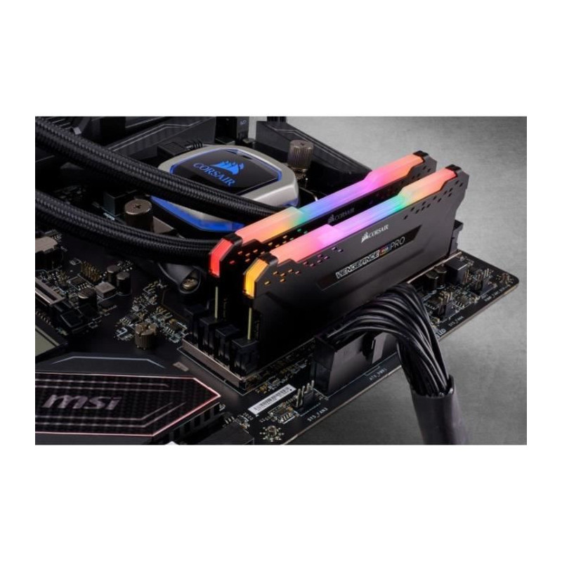 Image secondaire de Mémoire RAM - CORSAIR - Vengeance RGB Pro DDR4 - 32GB 2x16GB DIMM - 3200