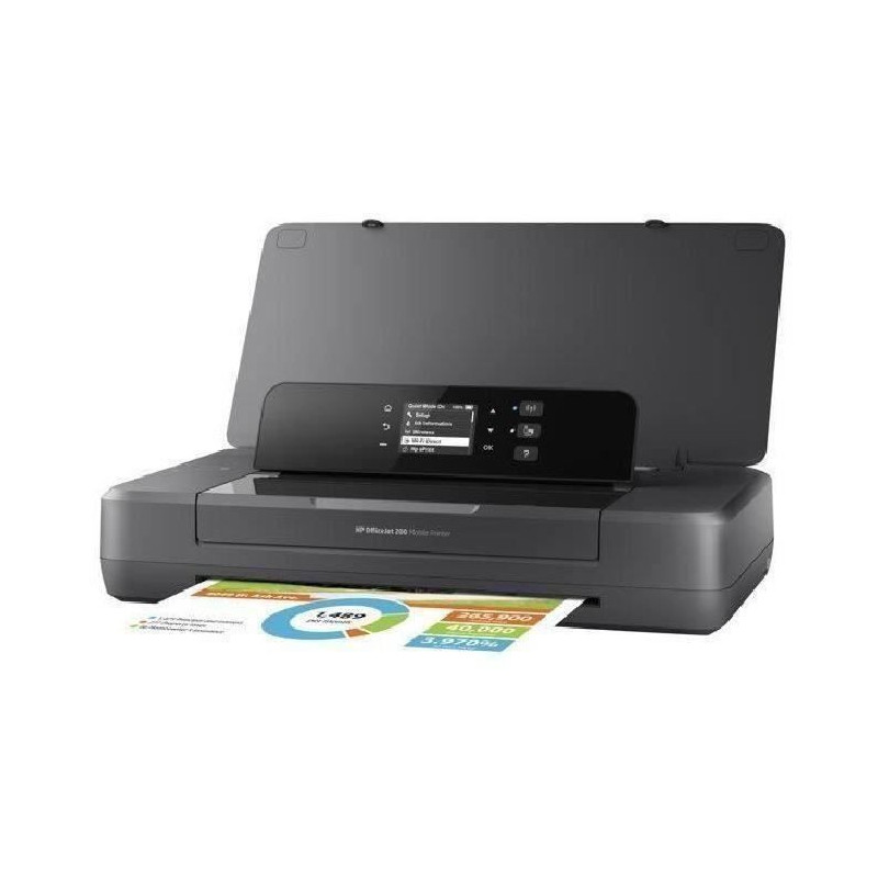 Image secondaire de HP Officejet Imprimante portable 200, Couleur, Imprimante pour Petit bureau, Imprimer, Impression sur façade par port USB