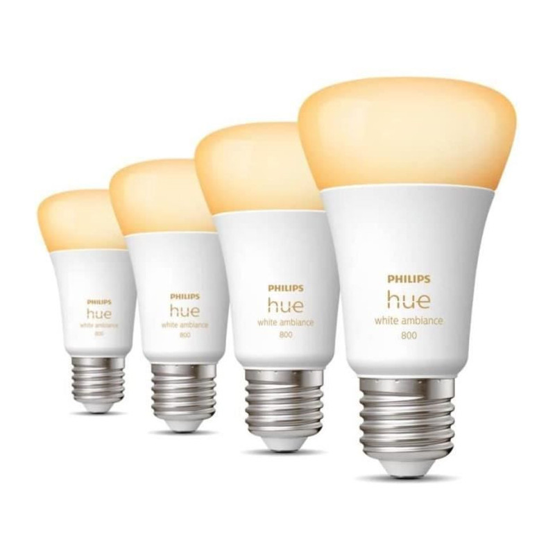 Image secondaire de Philips Hue White ambiance A60 - Ampoule connectée E27 - 800 (pack de 4)