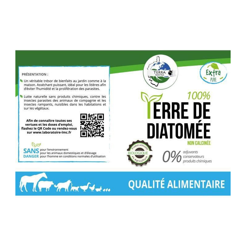 Image secondaire de Engrais organique TERRA NOSTRA Diatomée Ferme 300 g