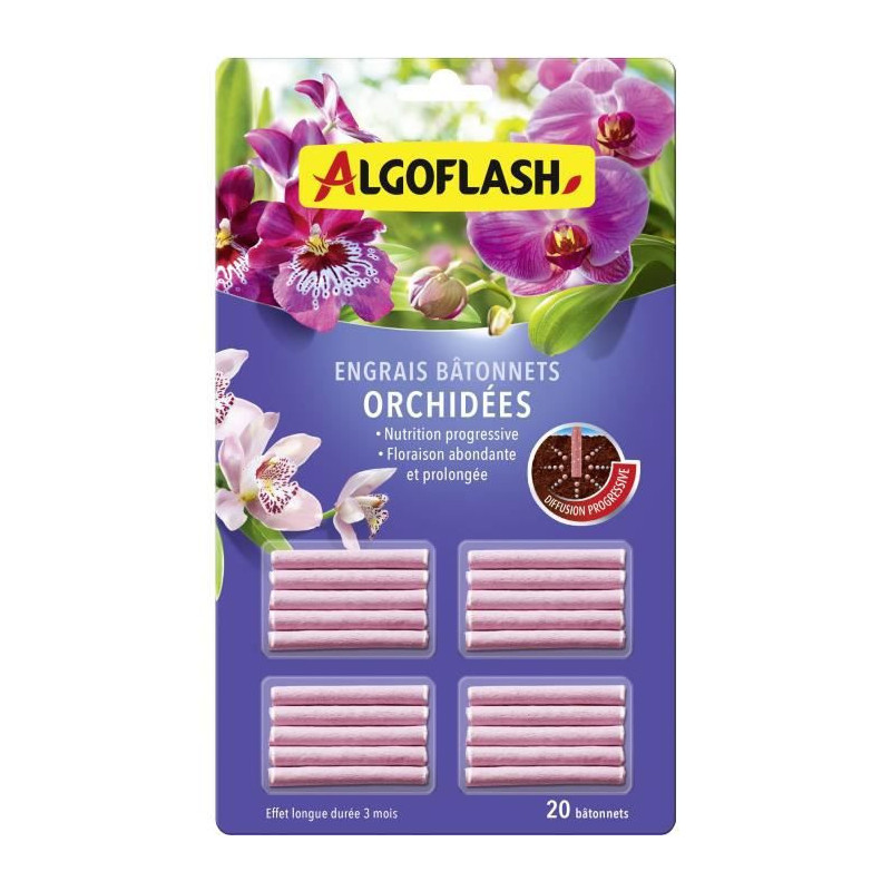 Engrais pour les plantes Algoflash Orchid 20 Unités