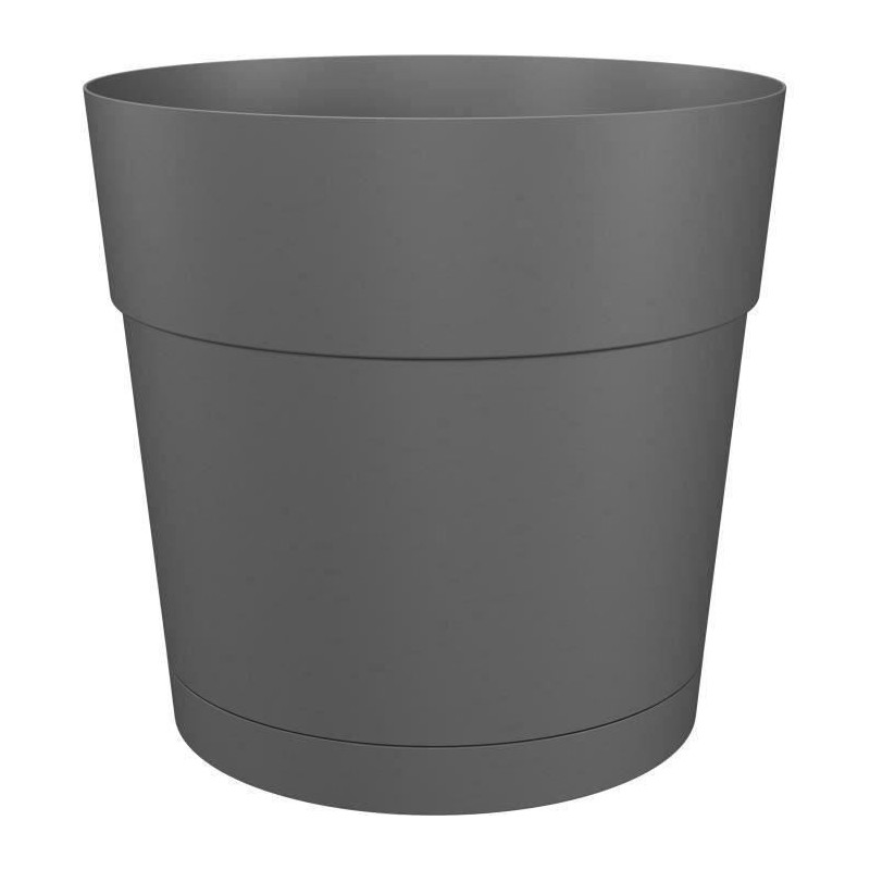 Pot Artevasi Anthracite Plastique Ronde Ø 35 cm