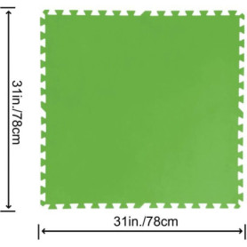 BESTWAY Lot de 9 Dalles de protection de sol en mousse vert 78 x 78 cm é 79,99 €