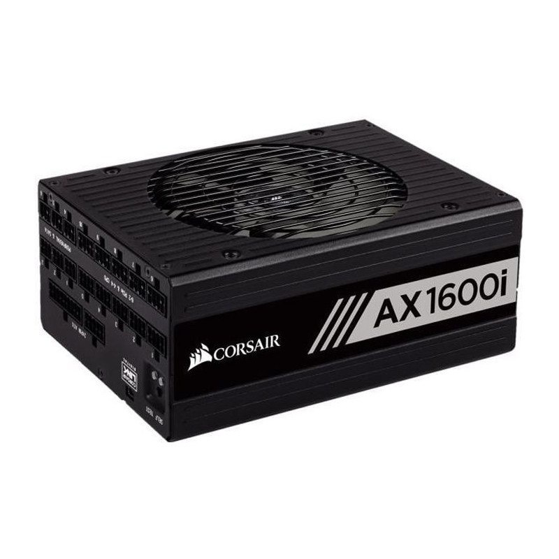 Bloc dAlimentation Corsair AX1600i 1600 W Modulaire 80 PLUS Titanium Noir