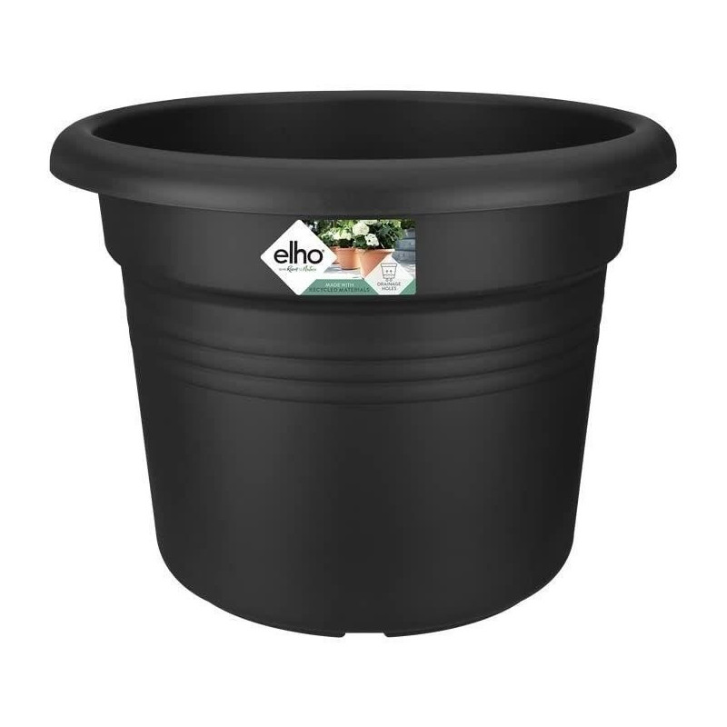 Pot Elho Noir Plastique Ronde Ø 45 cm