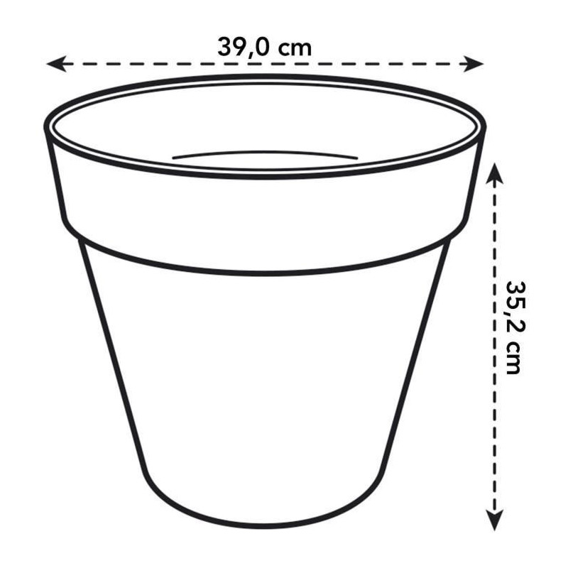 Image secondaire de Pot Elho Ronde Plastique Ø 40 cm