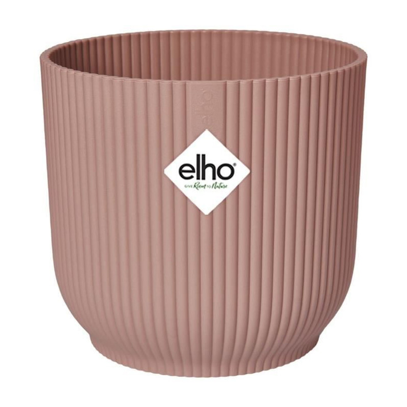 Pot Elho Rose Plastique Rond Ronde Moderne Ø 25 cm