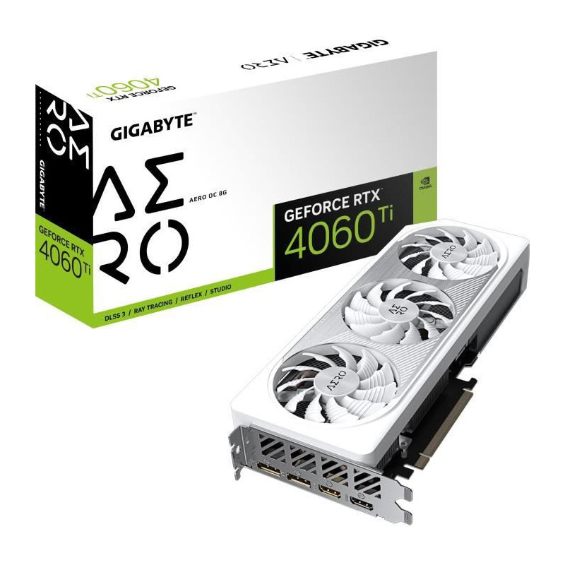 Gigabyte AERO GeForce RTX 4060 Ti OC 8G Nvidia 8 Go GDDR6