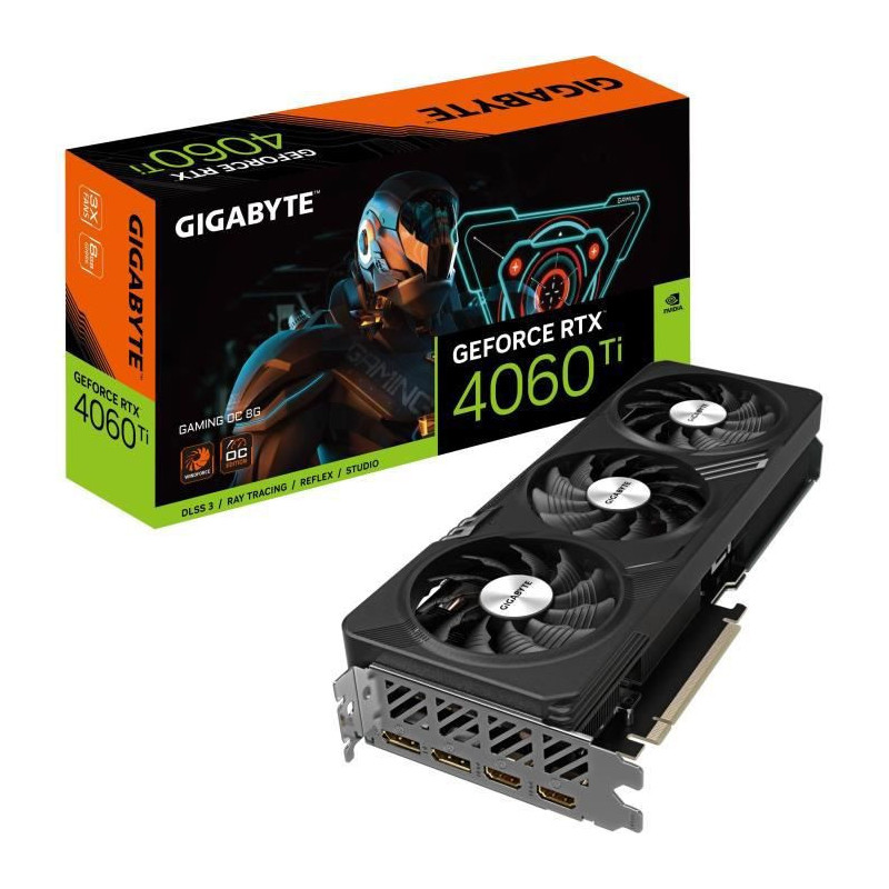 Gigabyte Gaming GeForce RTX­­ 4060 Ti OC 8G Nvidia GeForce RTX 4060 Ti 8 Go GDDR6