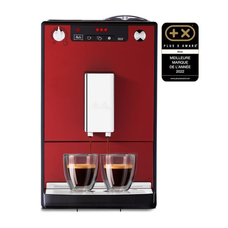 Cafetière superautomatique Melitta CAFFEO SOLO 1400 W Rouge 1400 W 15 bar