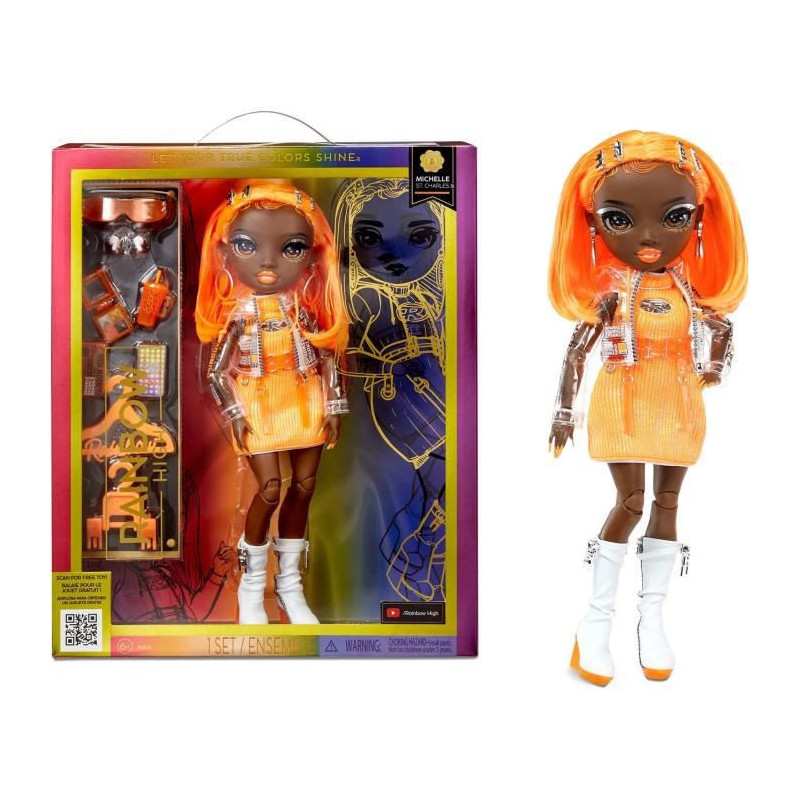 Rainbow High Orange Fashion Doll -Michelle St. Charles