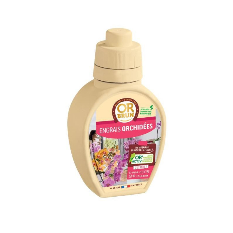 Engrais pour les plantes OR BRUN Orchidée 250 ml