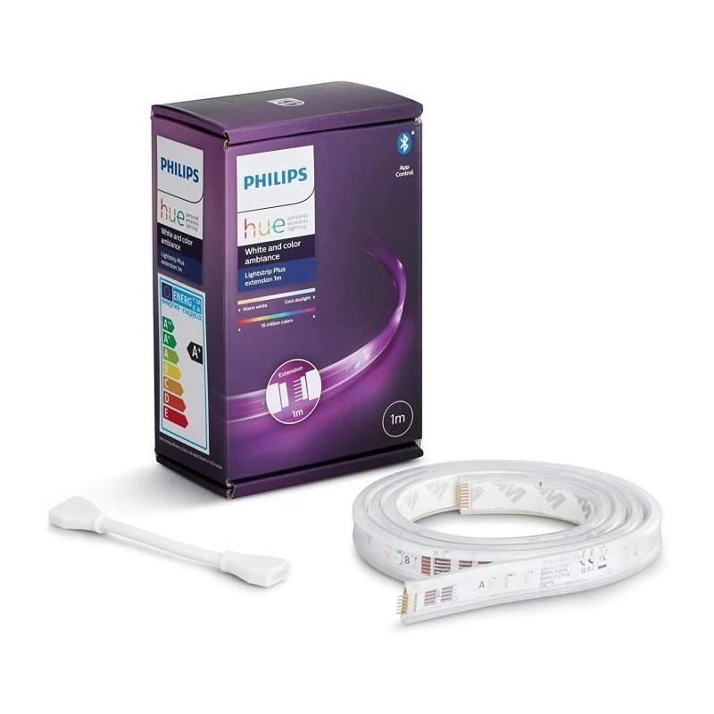 Philips Hue White and Color ambiance Extension Lightstrip Plus V4 1 mètre