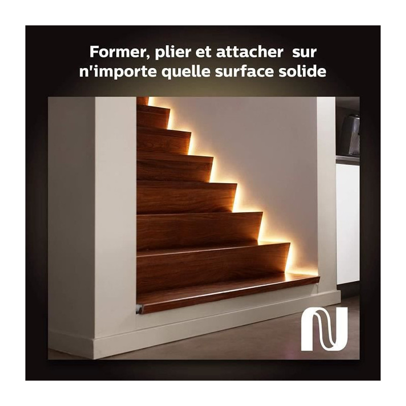 Image secondaire de Philips Hue White and Color ambiance Extension Lightstrip Plus V4 1 mètre