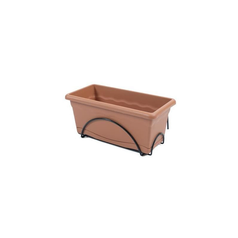 Jardinière avec support Plastiken Terre cuite polypropylène 40 x 24 cm