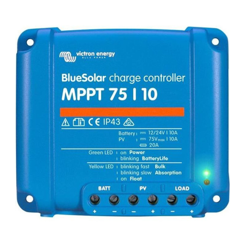 Contrôleur Victron Energy MPPT - 75/10 Chargeur 12/24 V 10 A Solaire