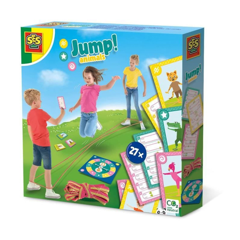 SES Creative Jump! Animals - Sauts à l'élastique : défis avec des cartes