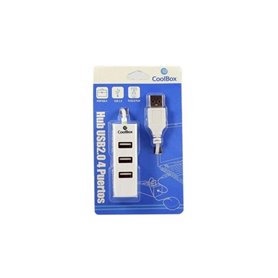 Hub USB 3 Ports CoolBox HUBCOO190 Blanc 18,99 €