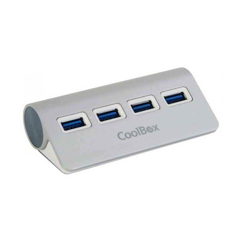 Image secondaire de Coolbox COO-HU4ALU3 hub & concentrateur USB 3.2 Gen 1 (3.1 Gen 1) Type-A 5000 Mbit/s Argent