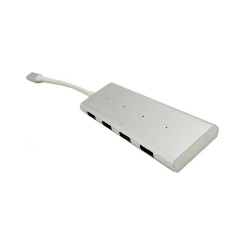 Coolbox COO-HUC4U3 hub & concentrateur USB 3.2 Gen 1 (3.1 Gen 1) Type-C 5000 Mbit/s Aluminium