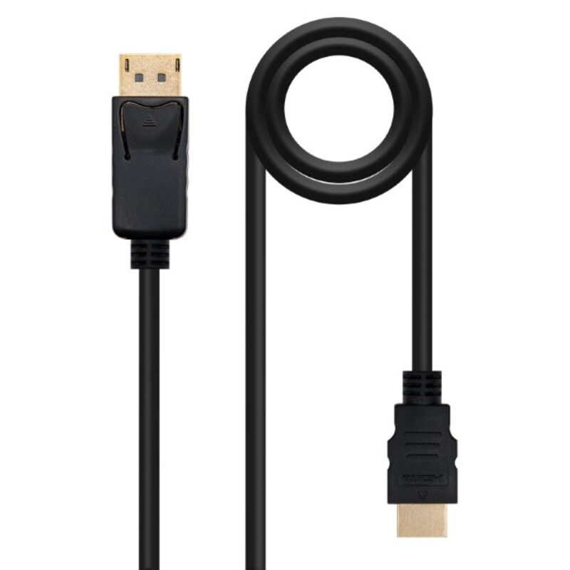 NanoCâble 10.15.4302 câble vidéo et adaptateur 2 m DisplayPort HDMI Type A (Standard) Noir