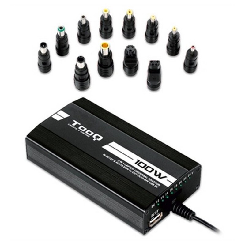 Tooq TQLC-100BS01M adaptateur de puissance & onduleur Auto/Indoor 100 W Noir