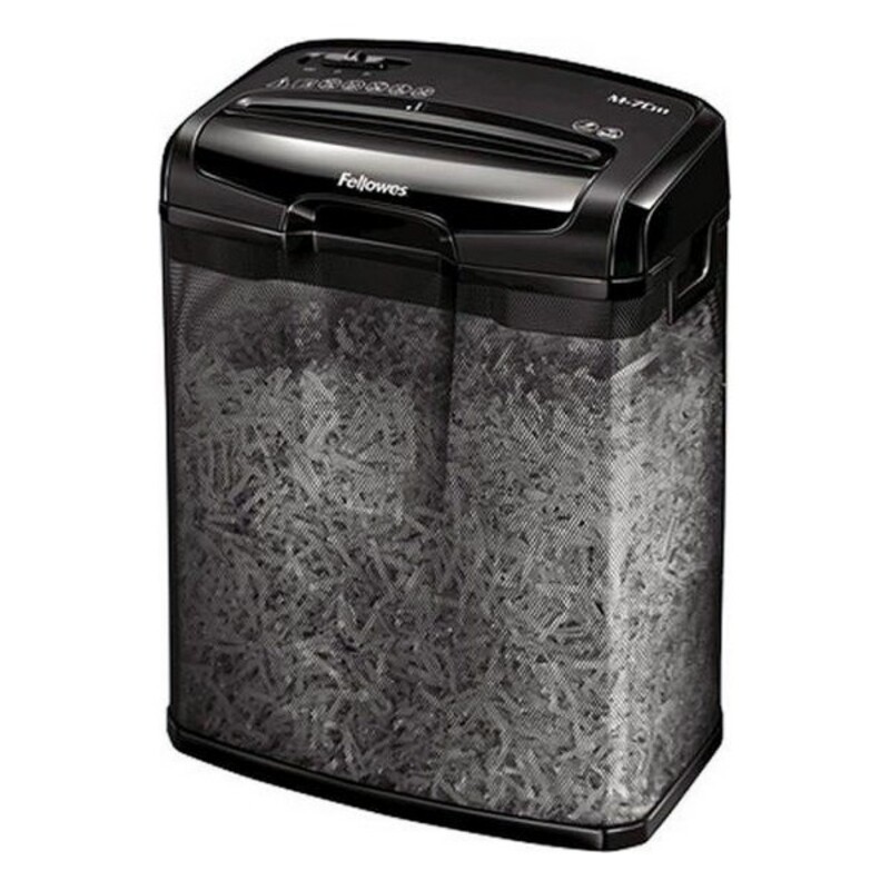 Fellowes M-7cm destructeur de papier Découpage en particules Noir