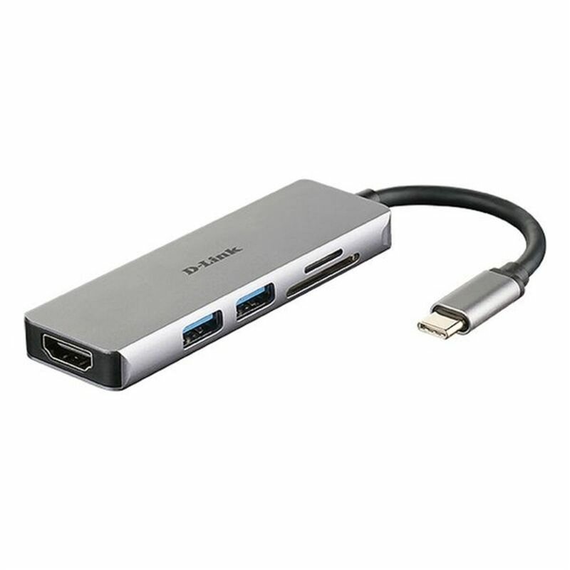 D-Link DUB-M530 station d'accueil Avec fil USB 3.2 Gen 1 (3.1 Gen 1) Type-C Aluminium, Noir