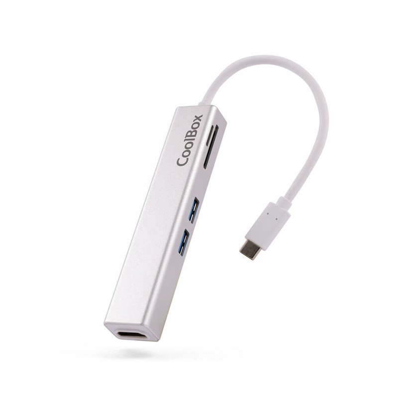 Coolbox miniDock USB-C Lite Avec fil USB 3.2 Gen 1 (3.1 Gen 1) Type-C Blanc