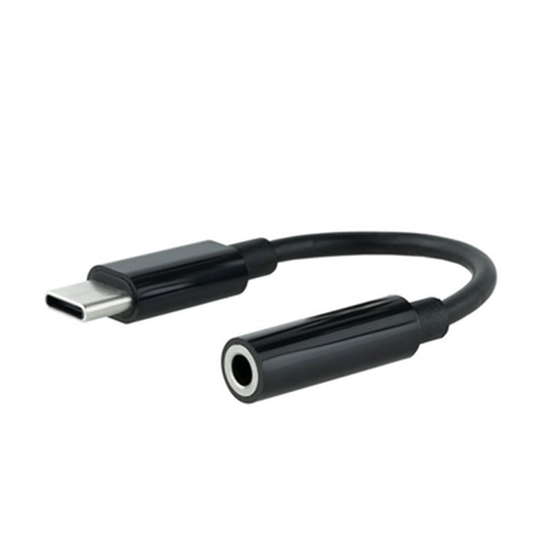 NanoCâble 10.24.1205 câble audio 0,11 m 3,5 mm USB Type-C Noir