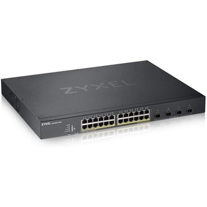 Zyxel XGS1930-28HP Géré L3 Gigabit Ethernet (10/100/1000) Connexion Ethernet, supportant l'alimentation via ce port (PoE) Noir