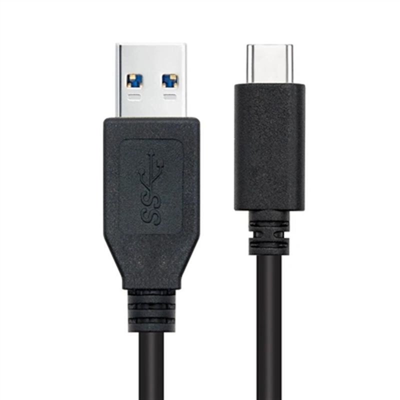 NanoCâble 10.01.4002 câble USB 2 m USB 3.2 Gen 2 (3.1 Gen 2) USB C USB A Noir