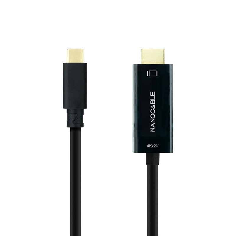 Image secondaire de Câble USB-C vers HDMI NANOCâble 10.15.5132 Noir 1,8 m 4K Ultra HD