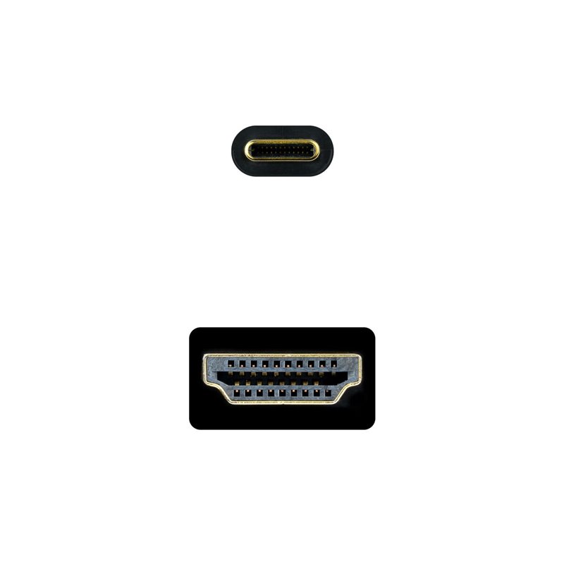 Image secondaire de NanoCâble 10.15.5133 câble vidéo et adaptateur 3 m USB Type-C HDMI Type A (Standard) Noir