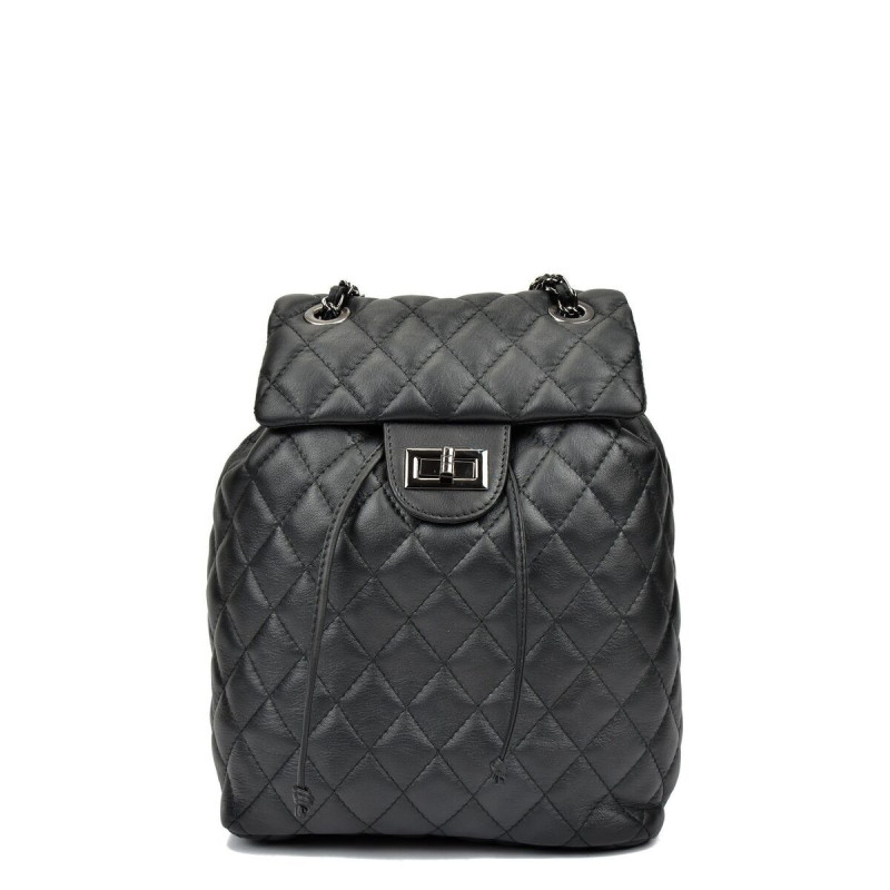 Sac à dos Casual Anna Luchini SS22-AL-2165-NERO Noir 22 x 32 x 11 cm