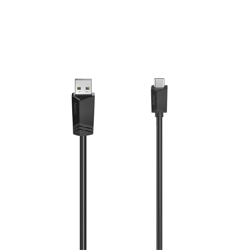 Hama 00200632 câble USB 1,5 m USB 2.0 USB C USB A Noir