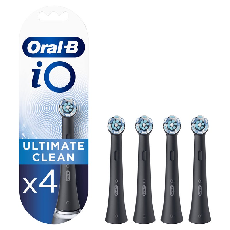 Oral-B iO Ultimate Clean 80335628 tête de brosses 4 pièce(s) Noir