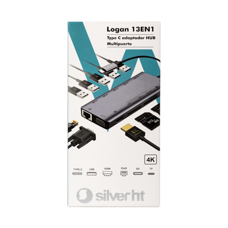 Image secondaire de Silverht 17126 station d'accueil USB 3.2 Gen 1 (3.1 Gen 1) Type-C Noir