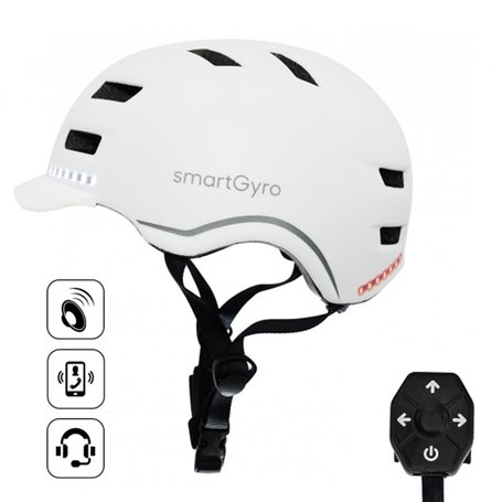 Casque pour Trottinette électrique Smartgyro SMART PRO Blanc M
