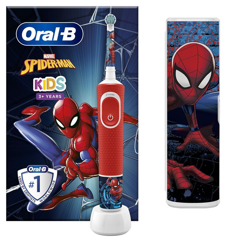 Oral-B BR-419686 Enfant Brosse à dents rotative Multicolore, Blanc