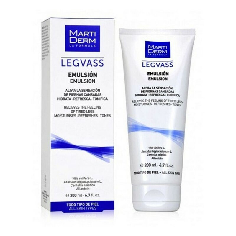 Lotion pour le corps jambes fatiguées Legvass Martiderm Legvass Hidrodescans (200 ml)