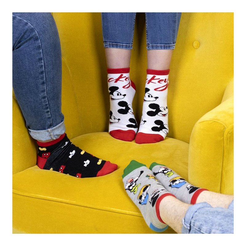 Image secondaire de Chaussettes Mickey Mouse Unisexe 3 paires