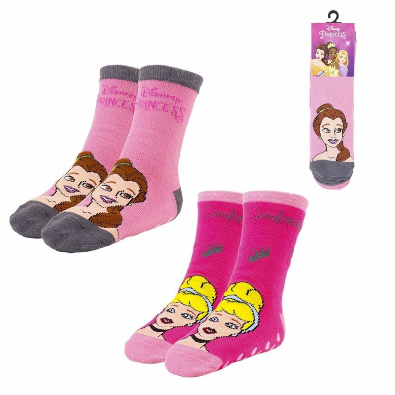 Image secondaire de Chaussettes Antidérapantes Princesses Disney 2 Unités Multicouleur