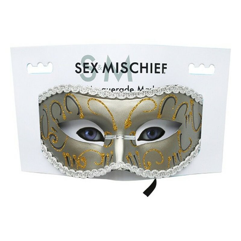 Image secondaire de Masque Masquerade Gris Sex & Mischief SS10081